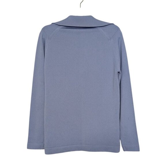 Givenchy Sport 34 Polo Shirt Womens Size Small Blue Vintage 70s Collared V Neck - Picture 6 of 11